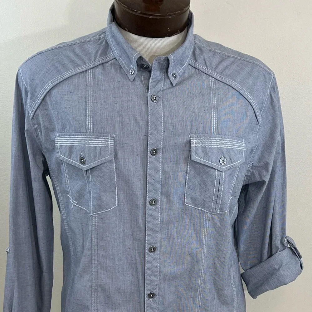 Buckle Men’s Athletic Fit Button Down Shirt - Picture 2 of 8